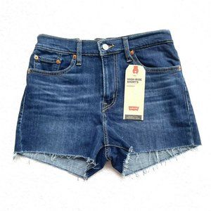 Levi's Women's Raw Hem High Rise Shorts